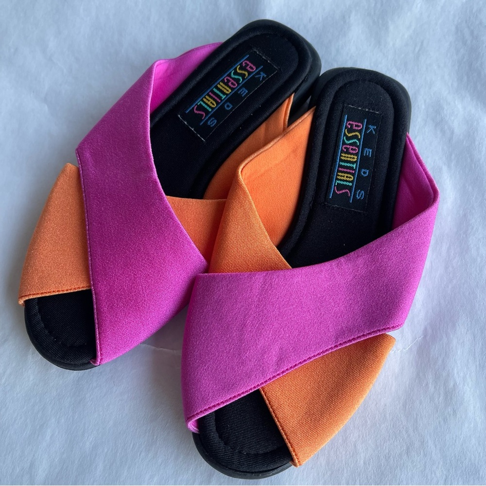 Vintage Girls Keds Essentials slip on 90’s sandals flip‎ flops size 13